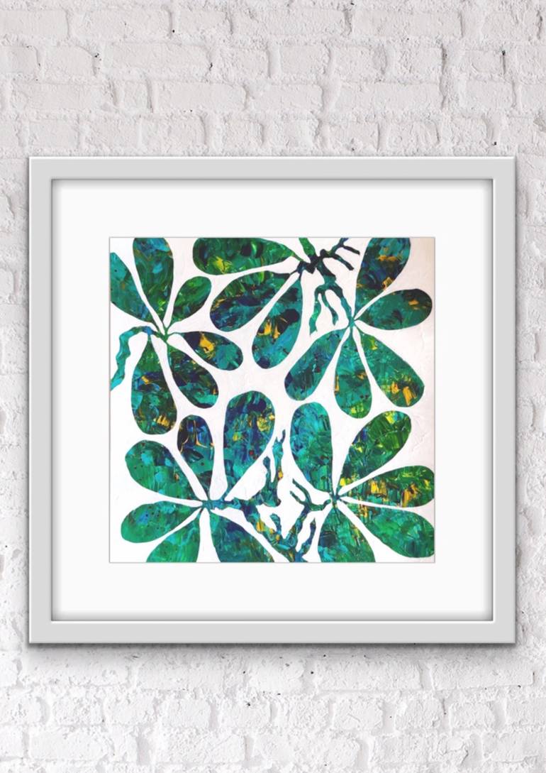 Original Abstract Botanic Painting by Ketki Fadnis