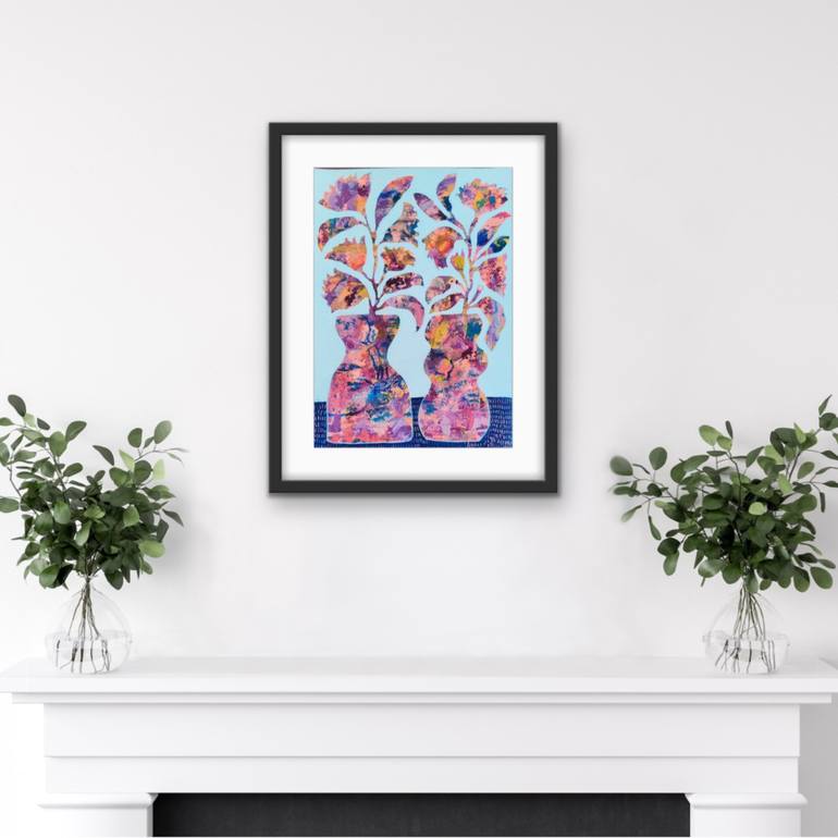 Original Abstract Floral Painting by Ketki Fadnis