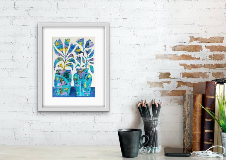 Original Abstract Floral Painting by Ketki Fadnis