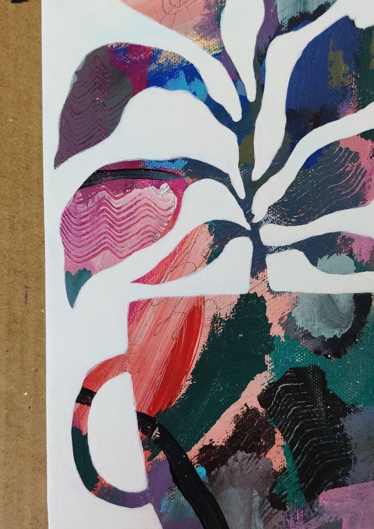 Original Abstract Floral Painting by Ketki Fadnis