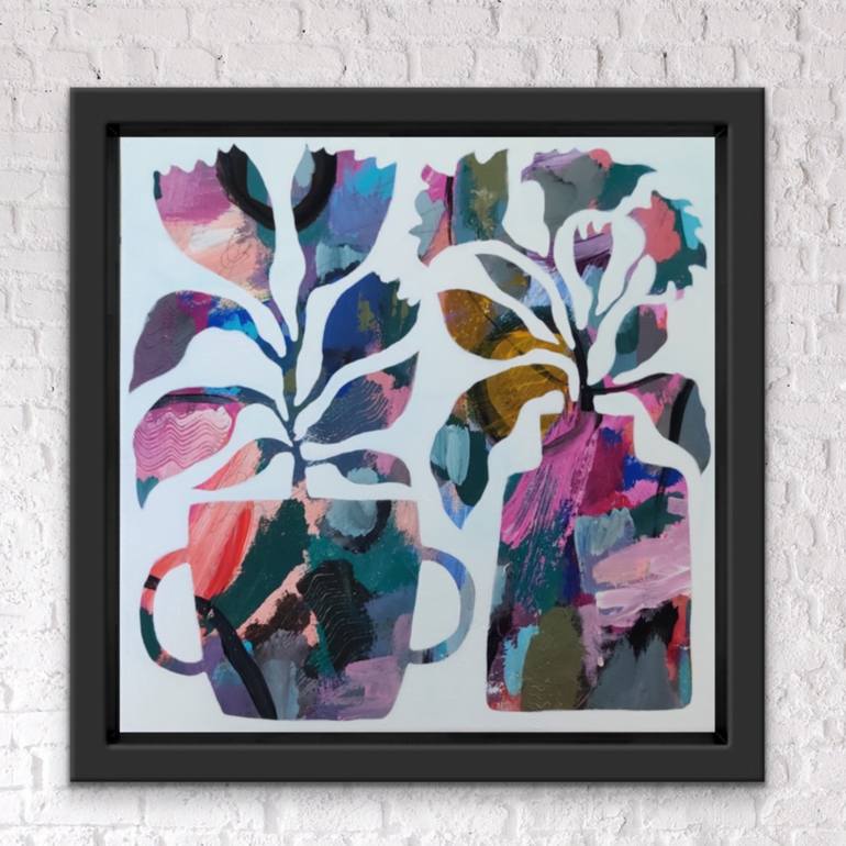 Original Abstract Floral Painting by Ketki Fadnis