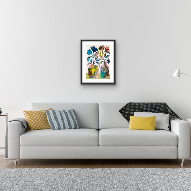 Original Abstract Floral Painting by Ketki Fadnis