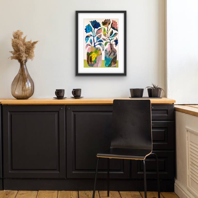 Original Abstract Floral Painting by Ketki Fadnis