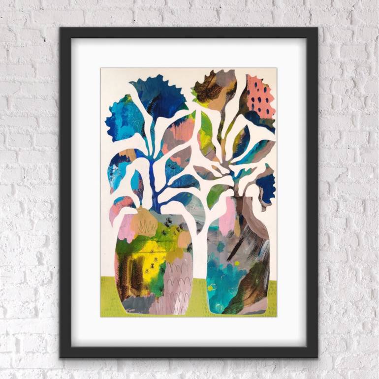 Original Abstract Floral Painting by Ketki Fadnis