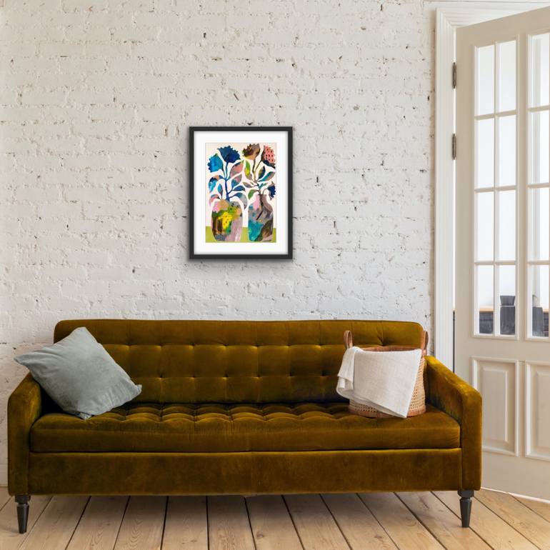 Original Abstract Floral Painting by Ketki Fadnis