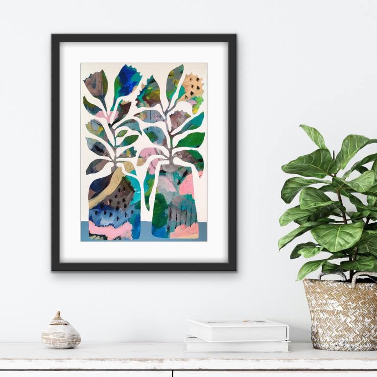 Original Abstract Floral Painting by Ketki Fadnis