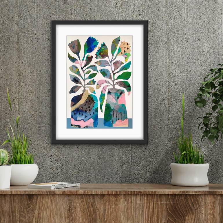 Original Abstract Floral Painting by Ketki Fadnis