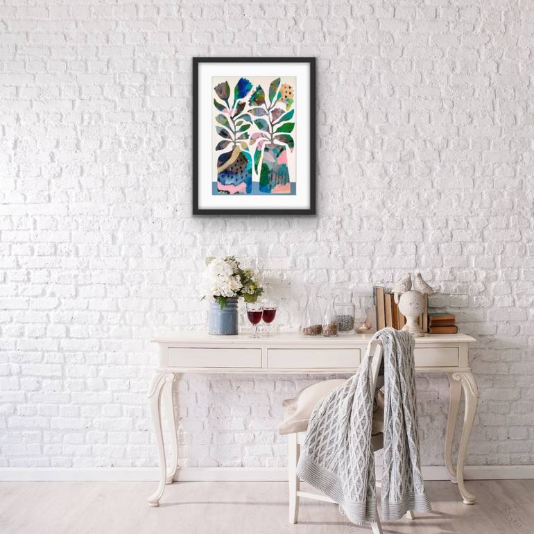 Original Abstract Floral Painting by Ketki Fadnis