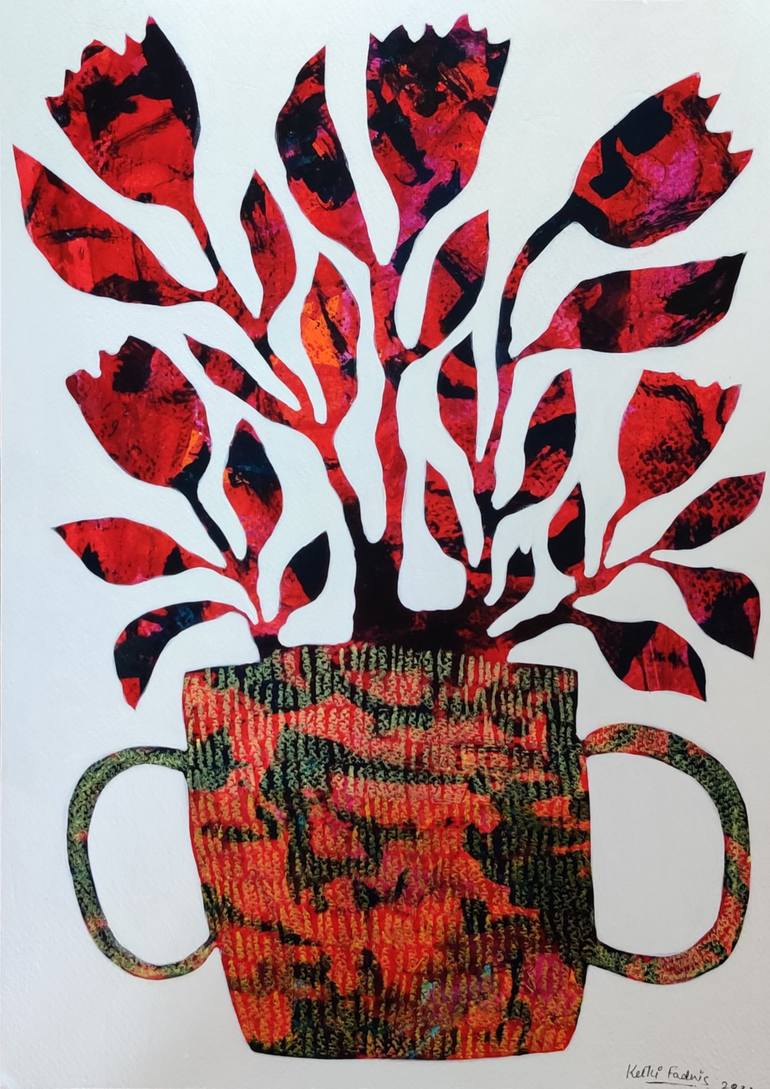 Original Abstract Floral Paintings by Ketki Fadnis