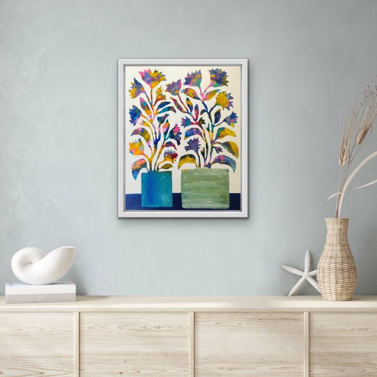 Original Abstract Floral Painting by Ketki Fadnis