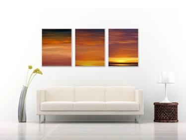 Burning Sunset - triptych thumb