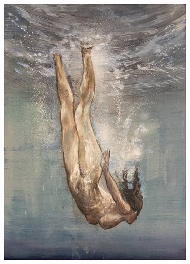 Original Figurative Water Paintings by Bert Lambert Oostrum