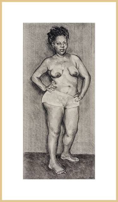 Original Figurative Nude Drawings by Bert Lambert Oostrum