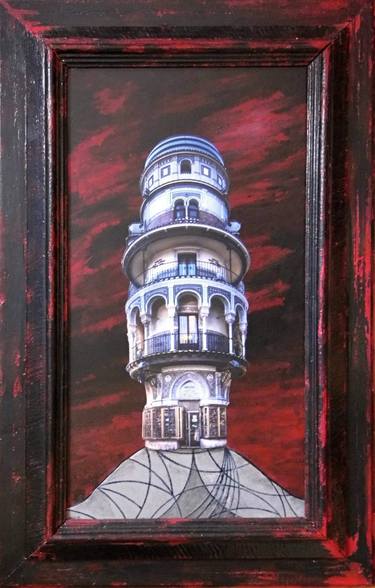 Original Architecture Painting by Petr M Janoch
