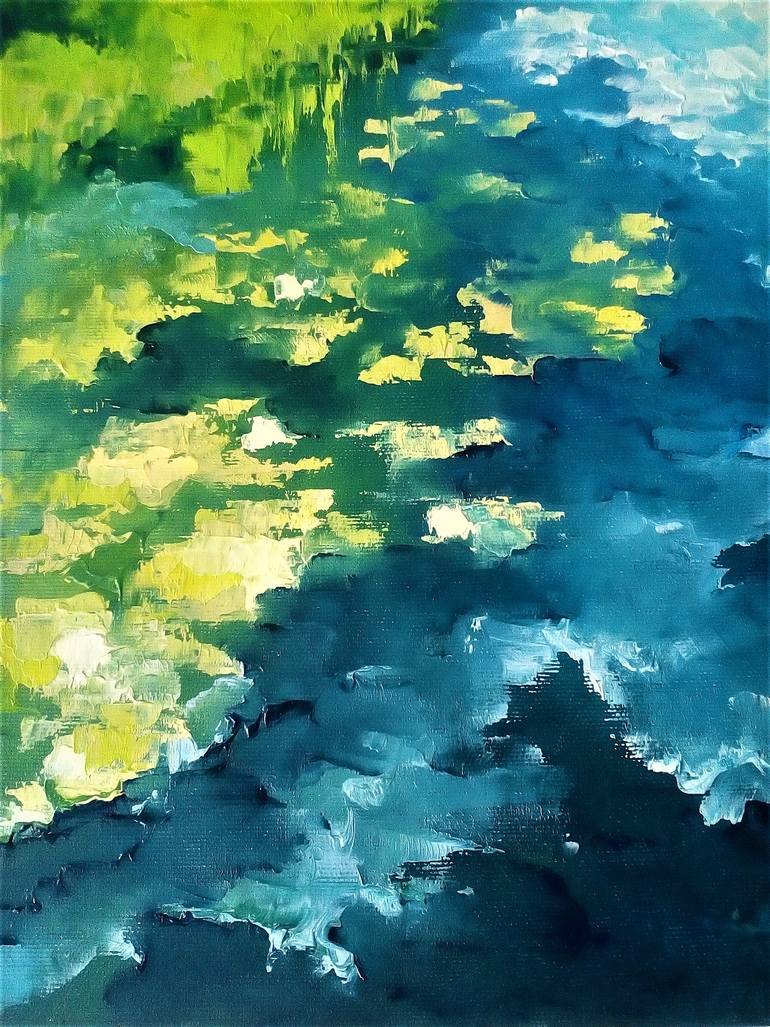 Original Impressionism Abstract Painting by Molbert Tetiana Berezhna