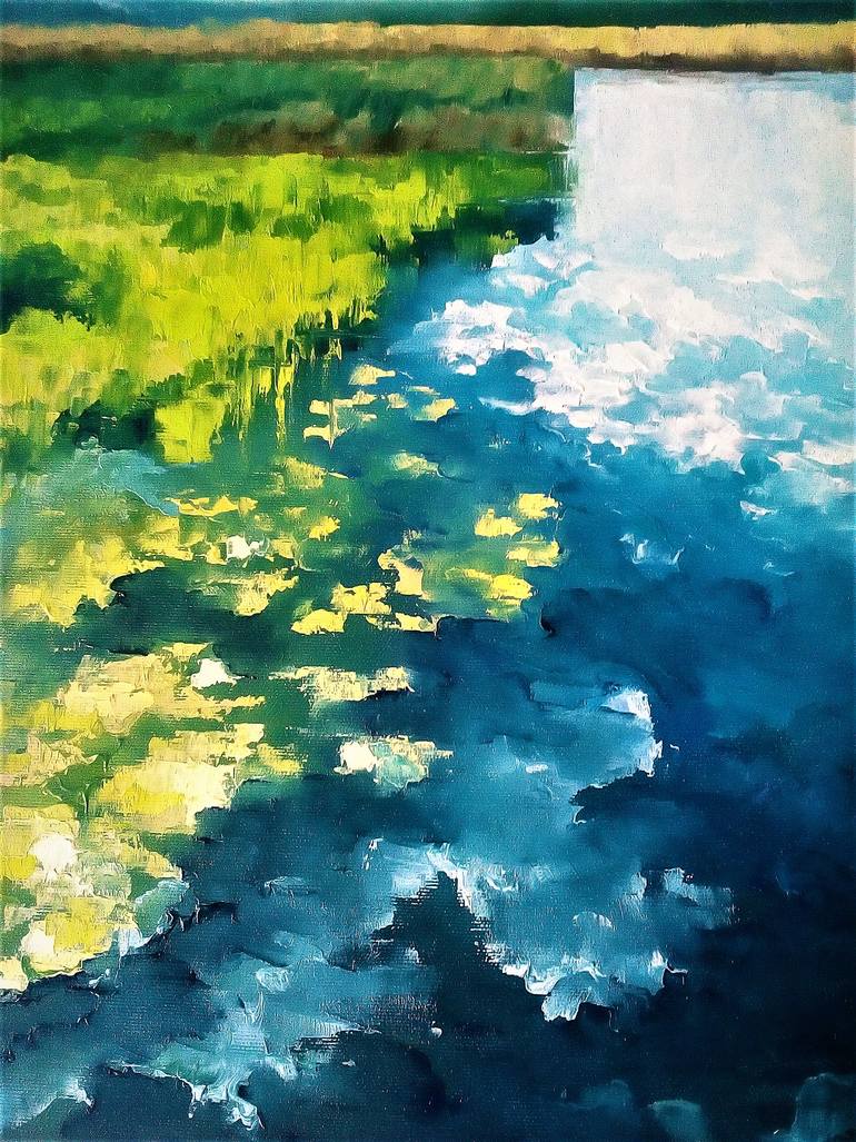 Original Impressionism Abstract Painting by Molbert Tetiana Berezhna
