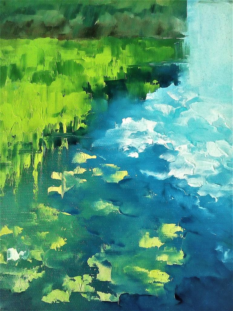 Original Impressionism Abstract Painting by Molbert Tetiana Berezhna