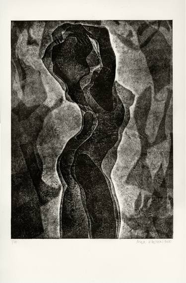 Print of Abstract Expressionism Nude Printmaking by Alex Kveton