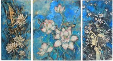 Original Impressionism Floral Paintings by Charlene Shih