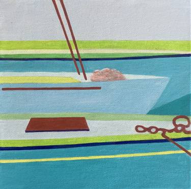 Original Abstract Boat Paintings by Siri Tenden