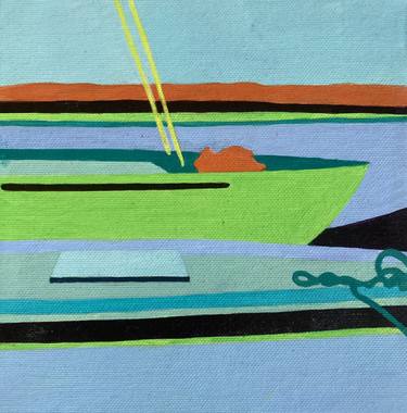 Original Abstract Boat Paintings by Siri Tenden