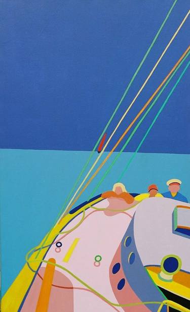 Original Sailboat Paintings by Siri Tenden