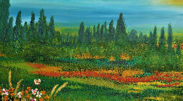 Original Expressionism Landscape Painting by Ans Duin
