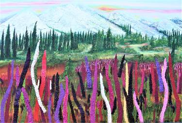 Landscape with lupines.. thumb