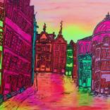 Amsterdam, old centre Stroomarket by Ans Duin