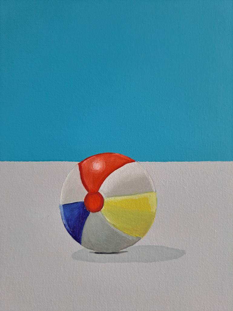 Original Conceptual Beach Painting by Lee Jenkinson