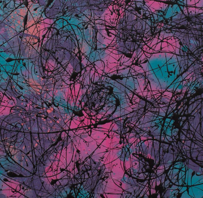 Original Abstract Expressionism Abstract Painting by Maryna Rudnieva