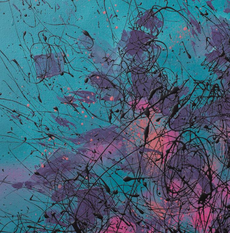 Original Abstract Expressionism Abstract Painting by Maryna Rudnieva