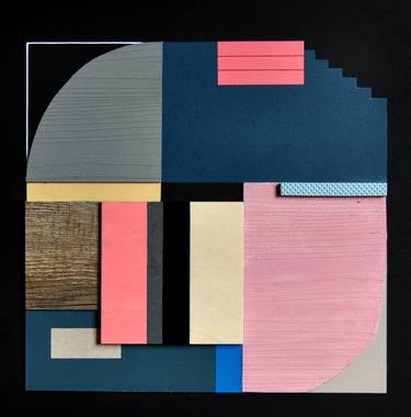 Original Abstract Geometric Collage by Edu Camacho