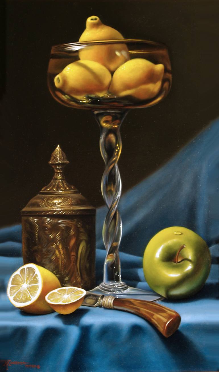 Original Realism Still Life Painting by WILLIAM YENKEVICH