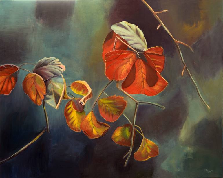 Original Fine Art Botanic Painting by Hanni Serway
