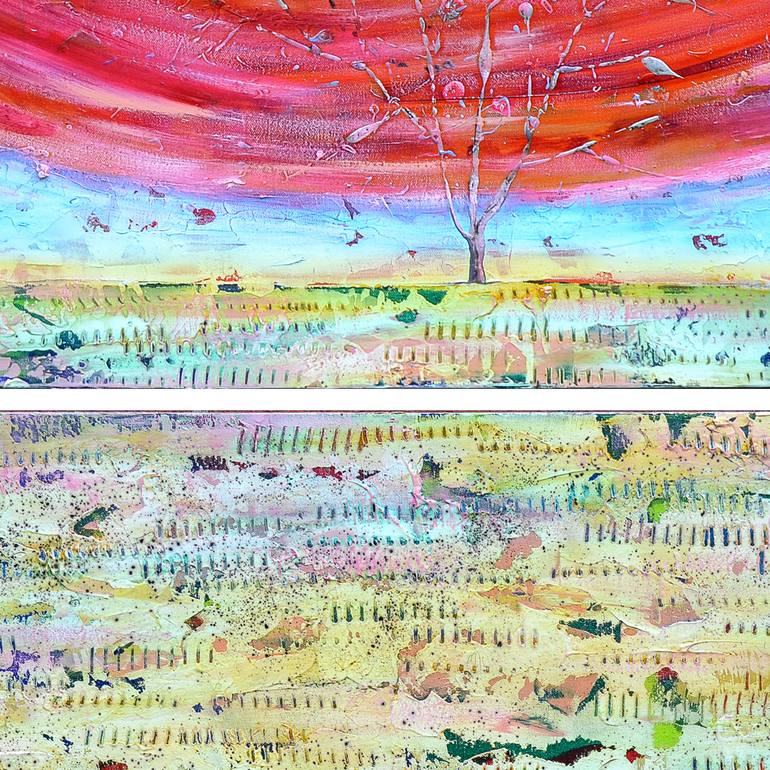 Original Abstract Nature Painting by Calina Lefter