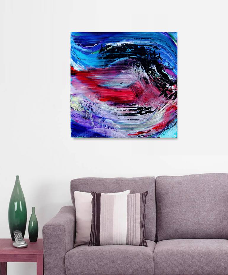 Original Fine Art Abstract Painting by Calina Lefter