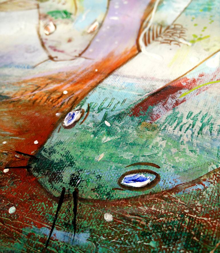 Original Fish Painting by Calina Lefter