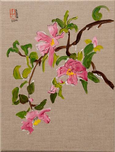 Print of Minimalism Floral Paintings by FERNANDO HOLGUIN