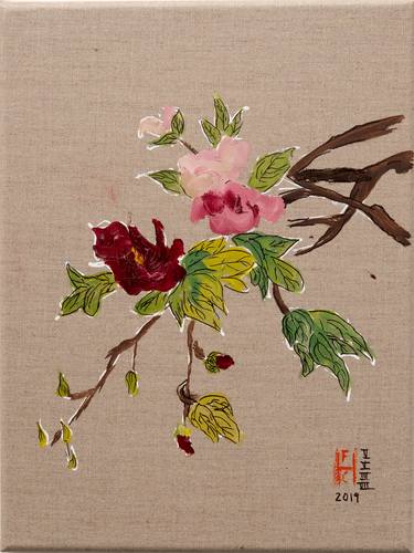 Original Figurative Floral Paintings by FERNANDO HOLGUIN