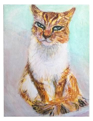 Print of Fine Art Cats Paintings by Isidora Ficovic