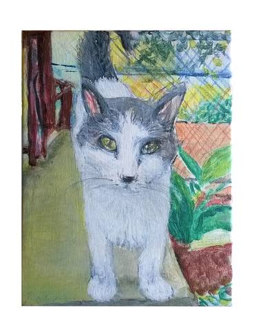Print of Figurative Cats Paintings by Isidora Ficovic