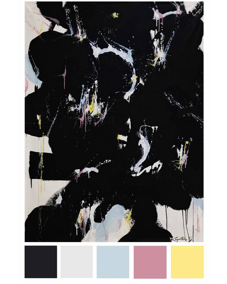 Original Abstract Expressionism Abstract Painting by Sofiia Kupetska
