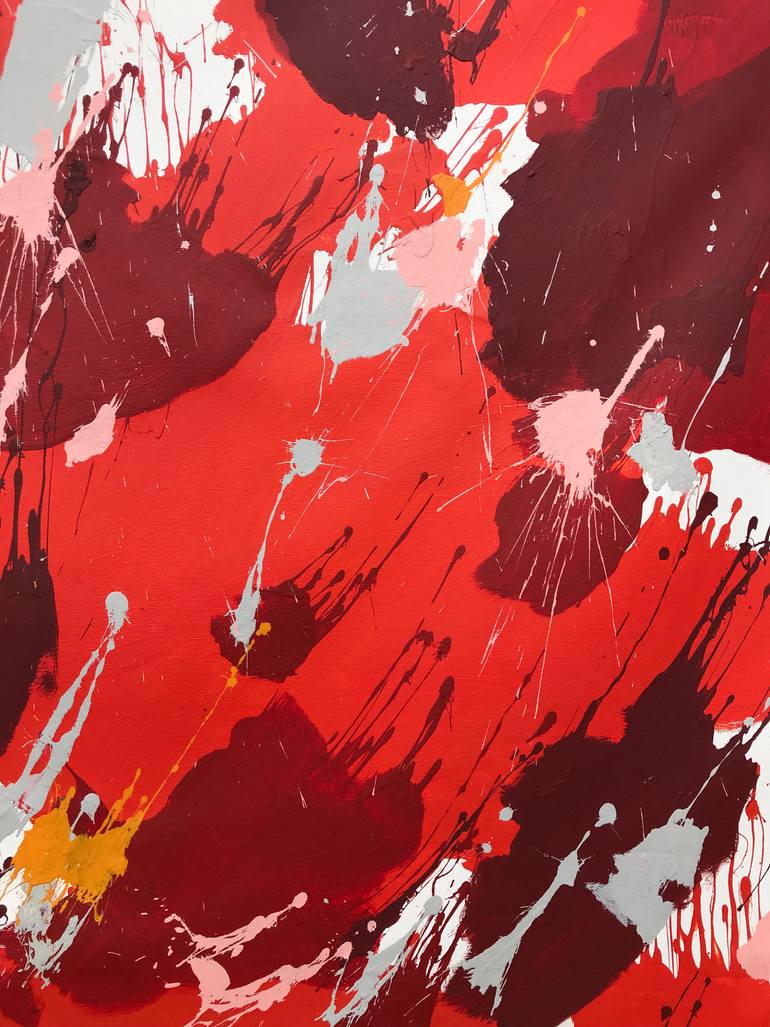 Original Abstract Expressionism Abstract Painting by Sofiia Kupetska