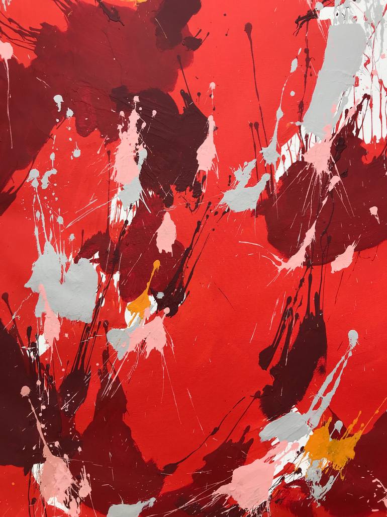 Original Abstract Expressionism Abstract Painting by Sofiia Kupetska