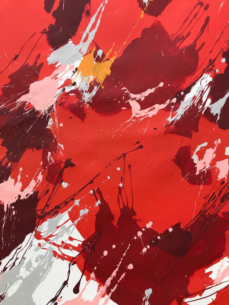 Original Abstract Expressionism Abstract Painting by Sofiia Kupetska