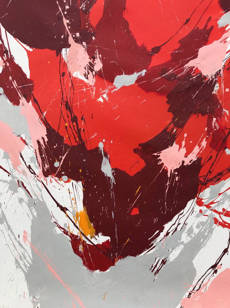 Original Abstract Expressionism Abstract Painting by Sofiia Kupetska