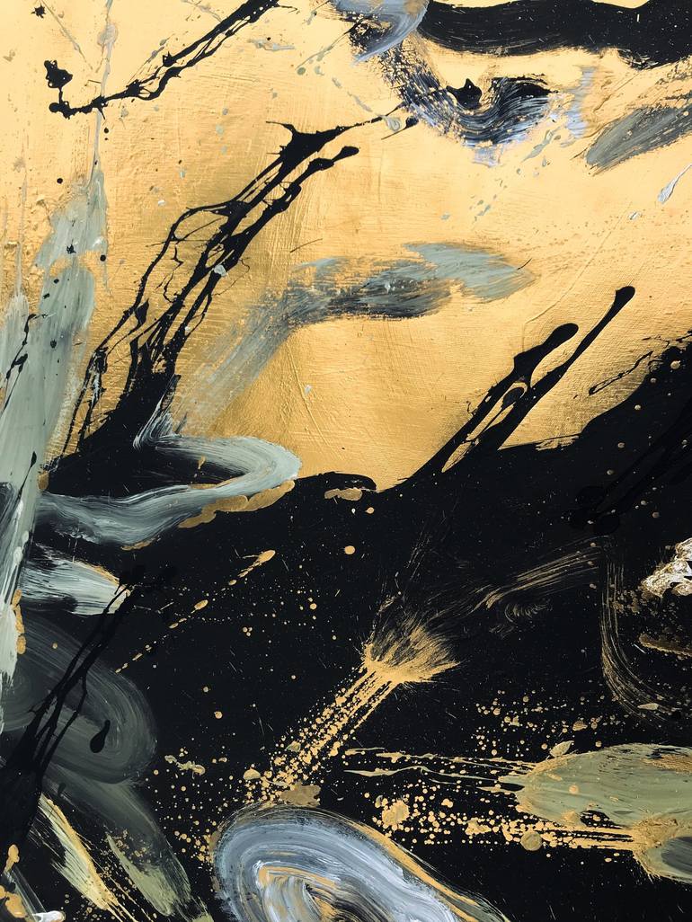 Original Abstract Expressionism Abstract Painting by Sofiia Kupetska