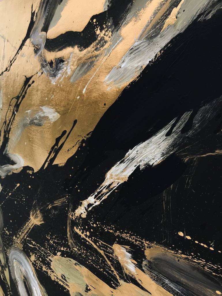 Original Abstract Expressionism Abstract Painting by Sofiia Kupetska