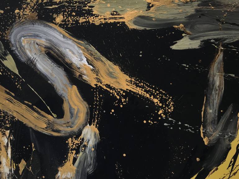 Original Abstract Expressionism Abstract Painting by Sofiia Kupetska